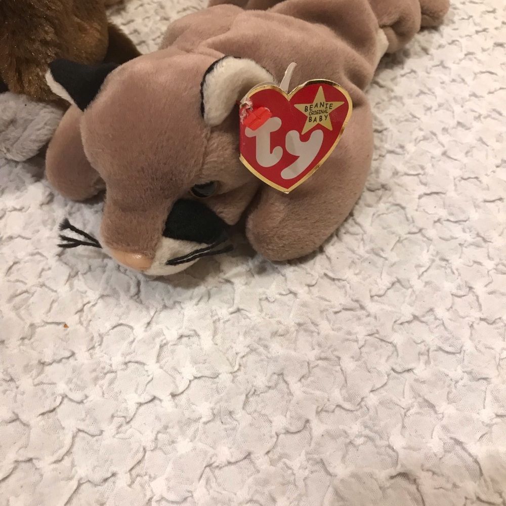 Vintage lot of 8 Beanie Buddy plush Jungle Safari animals tiger monkeys - Picture 6 of 9